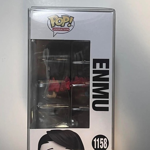 Funko Pop! Enmu Demon Slayer #1158 2022 SDCC San Diego Con Sticker! w/Protector - Picture 3 of 8
